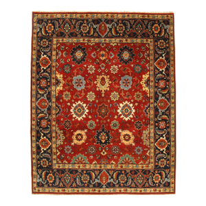 Rust Mahal Design Hand Knotted