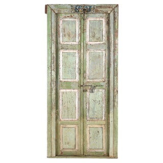 Patinated Wooden Door For Sale