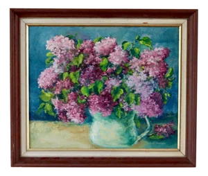Lyyli Sainio, Floral Arrangement, 1960s, Oil Painting, Framed