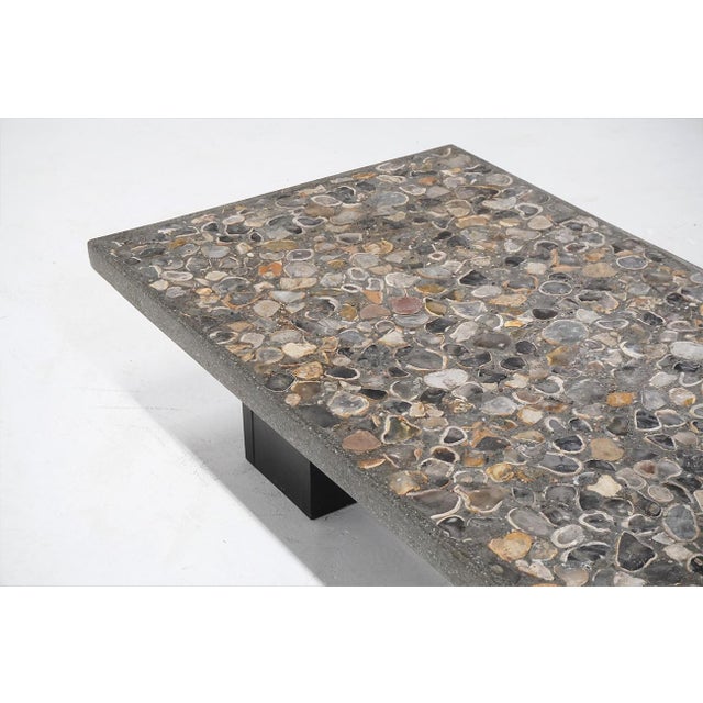 Vintage Dutch Brutalist Stone Coffee Table, 1970s For Sale - Image 6 of 8