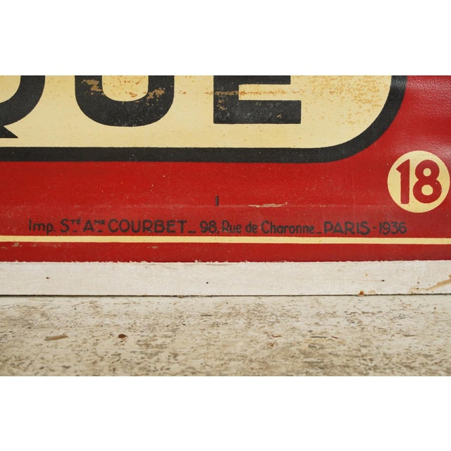 1930s French Byrrh Tonic Wine Advertising Sign For Sale - Image 6 of 9