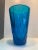 2020s Italian Blue Crystal Handmade Cut Vase For Sale - Image 12 of 12