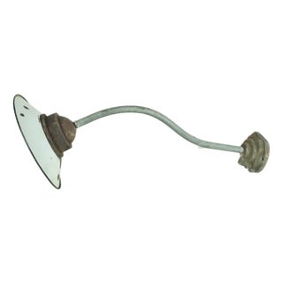 Enameled Metal Garden Light, 1940s For Sale