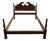 Georgetown Galleries Solid Mahogany Traditional Style Full Size Pediment Bed For Sale