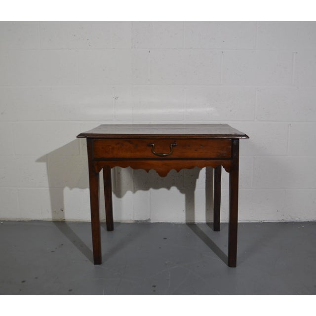 English Oak Side Table C.1800 For Sale In Los Angeles - Image 6 of 6