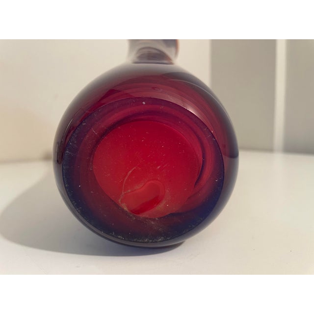 Vintage Murano Style Art Glass Vase For Sale In Philadelphia - Image 6 of 8
