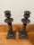 Coffee Pair of 19th Century Open Twist Wood Candlesticks For Sale - Image 8 of 11