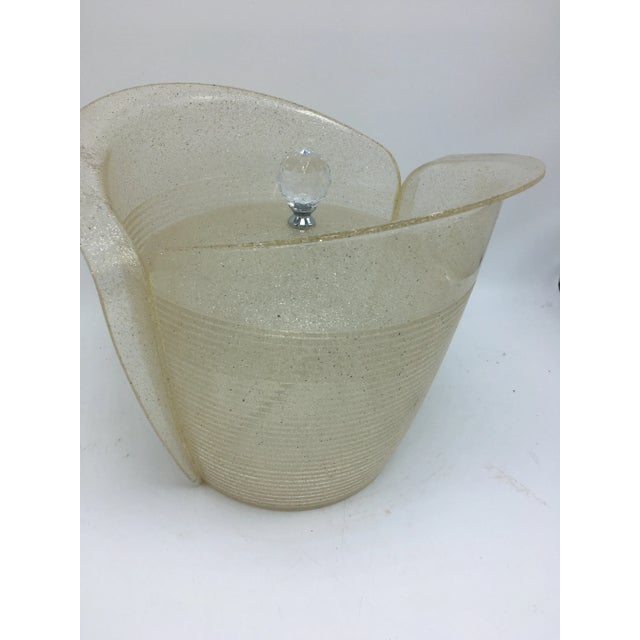 1960s Midcentury Acrylic Ice Bucket For Sale - Image 5 of 8