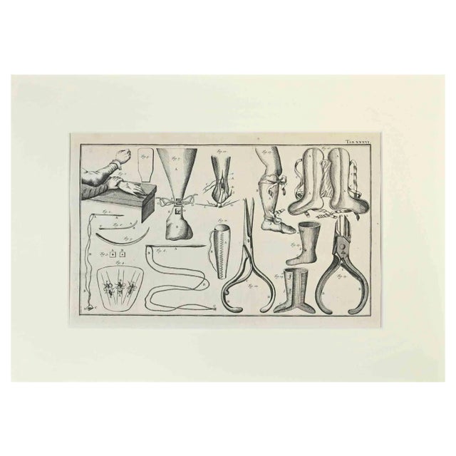 Lorenz Heister, Surgical Instruments, Etching, 1750 For Sale