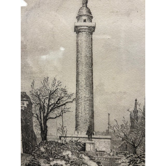 1940s Don Swann (1889 - 1954) Original Etching 'Washington Monument in Winter' 199/400 For Sale In Raleigh - Image 6 of 12