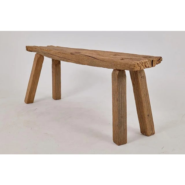 Reclaimed Oak Wood Bench by Logniture For Sale - Image 13 of 18