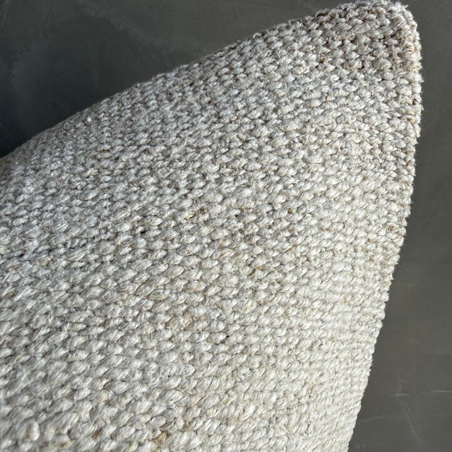 2020s Vintage Rug Pillow Cover With Original Seams For Sale - Image 5 of 6