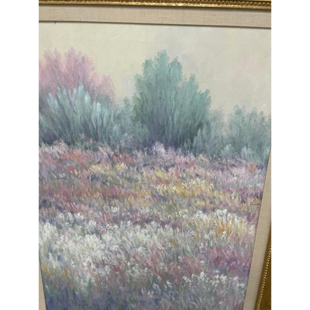 Abstract Late 20th Century Landscape Oil Painting For Sale - Image 3 of 9