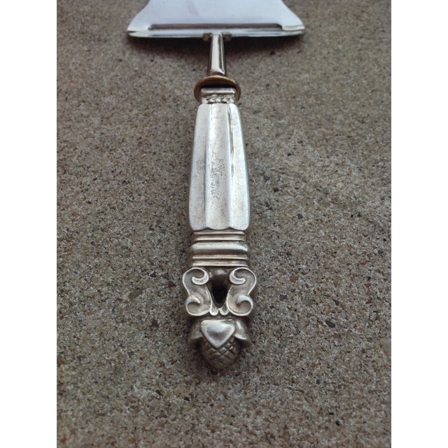 Mid 20th Century Georg Jensen Cheese Plane Slicer Sterling Handle Ss Blade Acorn Pattern For Sale In New York - Image 6 of 13