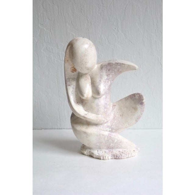 Mid Century Cubist Abstract Nude Carved Stone Sculpture For Sale - Image 10 of 10