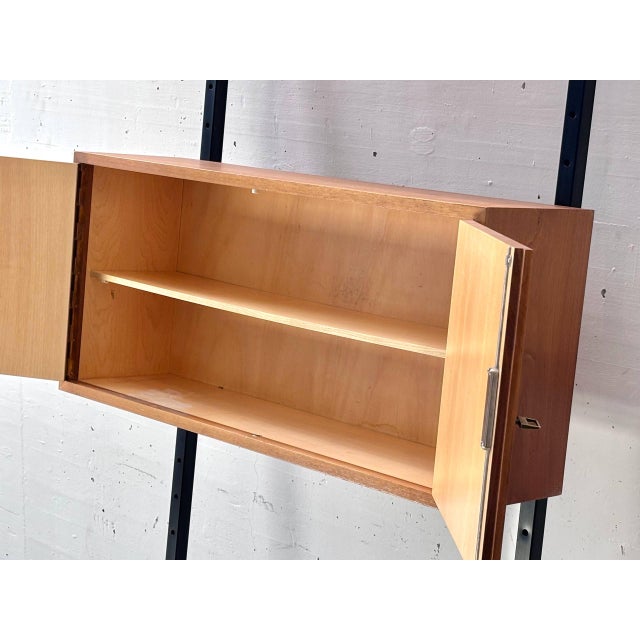 Telescopic Wall Shelf with Hanging Cabinet, 1960s For Sale - Image 13 of 17