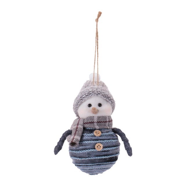 Bring a frosty, festive touch to your holiday décor with this set of 6 Snowman Ornaments. Each 6-inch ornament is crafted...