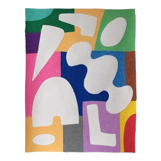 "Blurb II" Pigment Painting For Sale