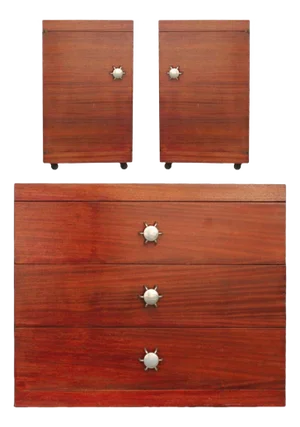 1950's Rare Bedroom 3 Piece Set by Martin Fineman for Multiplex Modern