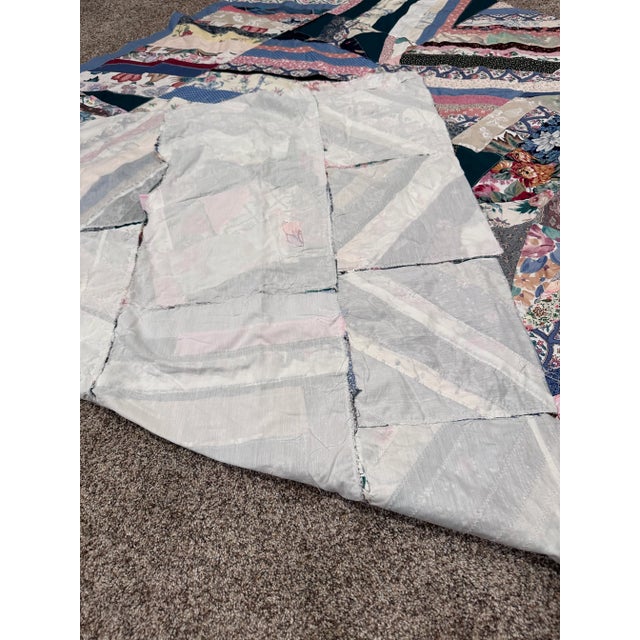 Vintage quilted top ready for the batting and backing to complete. Most of the hours have been put in! This is known as a...