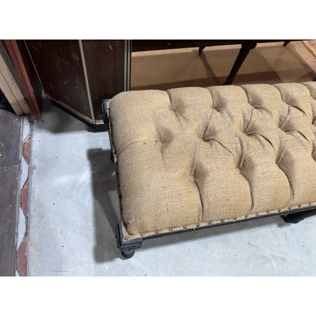 Arhaus Louis XVI Style Ebonized Banquette Bench - Arhaus For Sale - Image 4 of 9