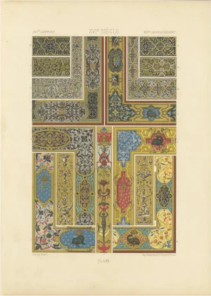 Picard after Albert Racinet, LXX of L’Ornement Polychrome, 1869, Paper