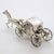 Vintage Italian Handmade Genuine Silver Carriage With Horse Figurine Miniature, Made in Tuscany (Arezzo) For Sale - Image 6 of 10