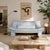 A beautifully sculptural vintage Italian leather loveseat by Nicoletti Salotti, showcasing the relaxed oversized...