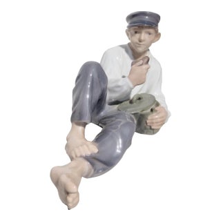 Royal Copenhagen Porcelain Sheppard Dated 1956 For Sale