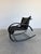 Postmodern Post Modern Black Tubular Metal and Leather Rocker Attrb Les Amisco Canada c.1980's For Sale - Image 3 of 9