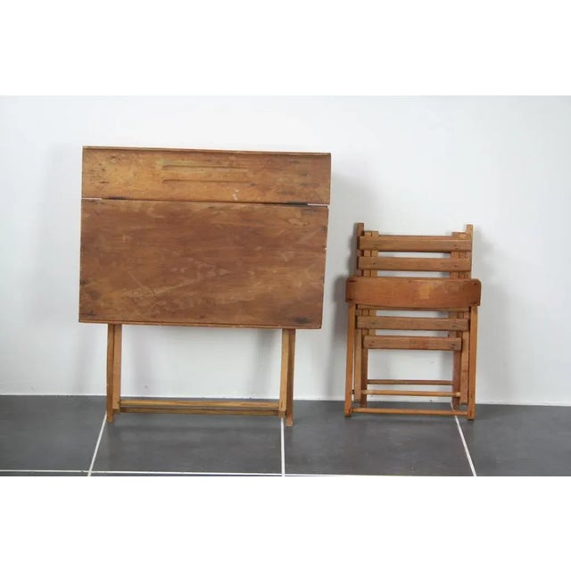 Child Desk Set & Folding Chair, Set of 2 For Sale - Image 9 of 12