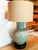 Chinese Mid 20th Century Large Celadon Green Ceramic Urn Table Lamp For Sale - Image 3 of 11