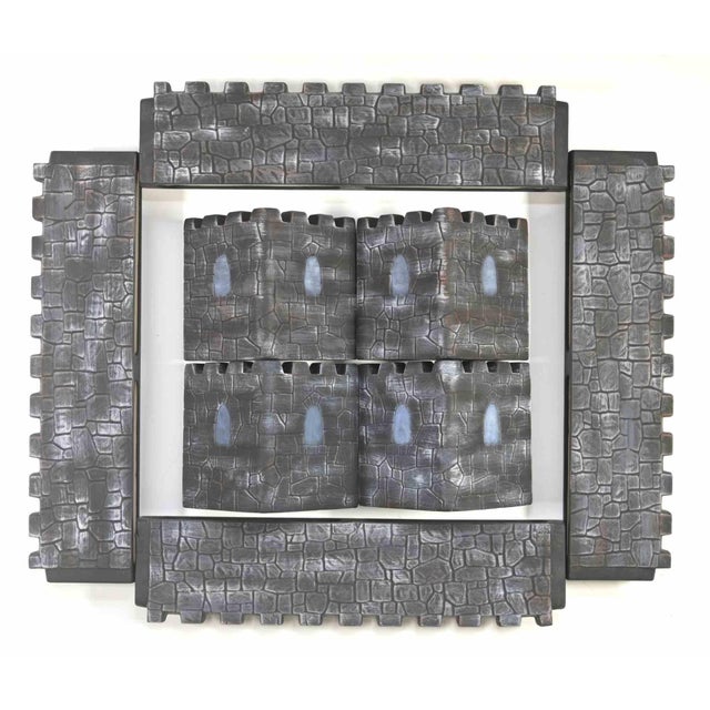 Ceramic Medieval Chessboard & Pieces, 1970s For Sale - Image 9 of 10