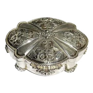 Italian Raised Silver Box, 1970s