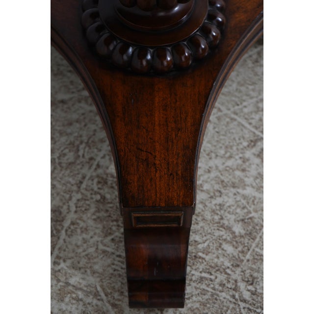 Maitland Smith Round Inlaid Accent Table For Sale - Image 12 of 15