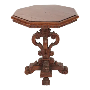 Baroque Style Walnut Occasional Table