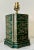 Chinoiserie Vintage Chinoiserie Hollywood Regency Green Lacquer Tea Canister Shape Table Lamp For Sale - Image 3 of 11
