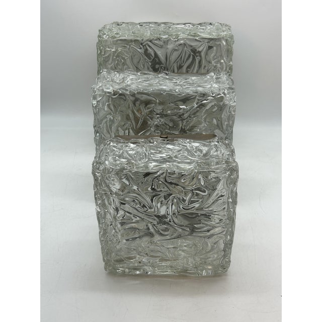 Murano Glass Tris Ceiling Lights by Ercole Barovier for Barovier & Toso, 1950s, Set of 3 For Sale - Image 11 of 16