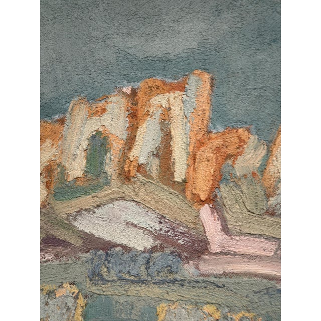 Bia Peterson, Landscape, Arizona USA, 1950s, Oil on Canvas, Framed For Sale - Image 6 of 18