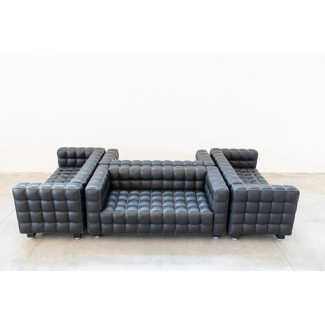 Kubus Sofas by Josef Hoffmann for Wittmann, 1980, Set of 4 For Sale - Image 14 of 18