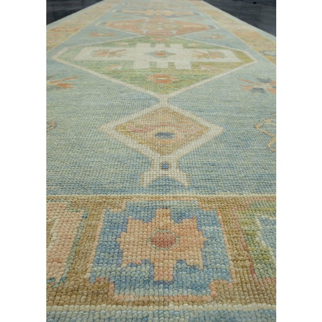 Early 21st Century Turkish Oushak Runner Rug 5'1" x 15'9" #18024 For Sale - Image 5 of 8