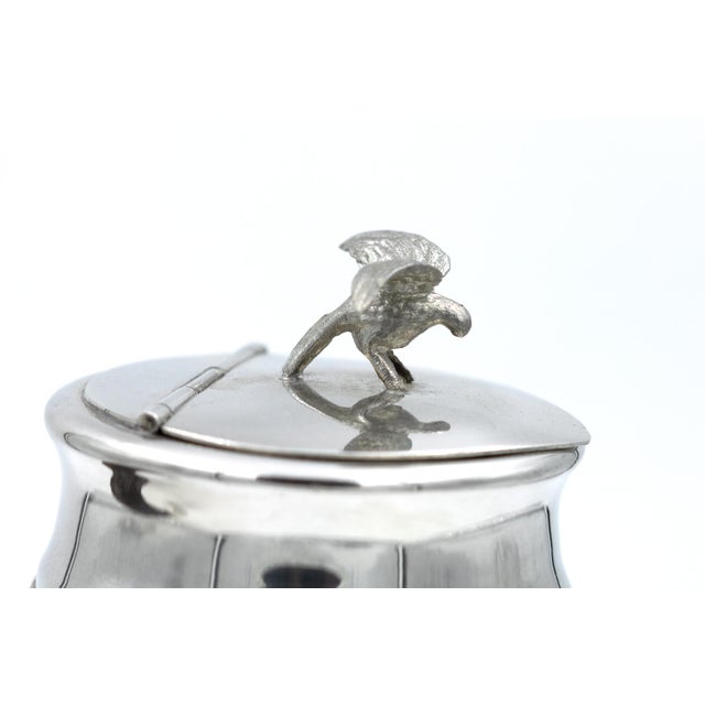 Wood Late 19th Century Scottish Silver Plate Mounted Rams Horn Snuff Mull with Eagle in Flight Final For Sale - Image 7 of 8