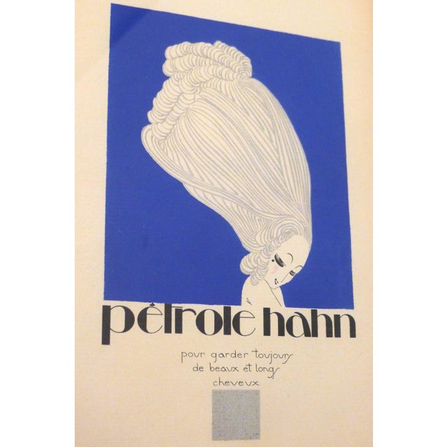Black Charles Martin, Advertising Poster for Hahn Oil, 1920s, Lithograph, Framed For Sale - Image 8 of 11