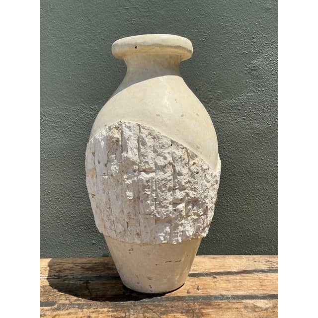 Vintage Tesellated Stone Vase For Sale - Image 9 of 12