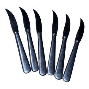 Vintage Gimbel Brothers Sheffield Steak Knives Mid-Century Modern Set of 6