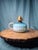 Rare Antique Blue Satin Glass Oil Kerosene Finger Lamp Hand-Blown Uv Reactive For Sale In Boston - Image 6 of 18