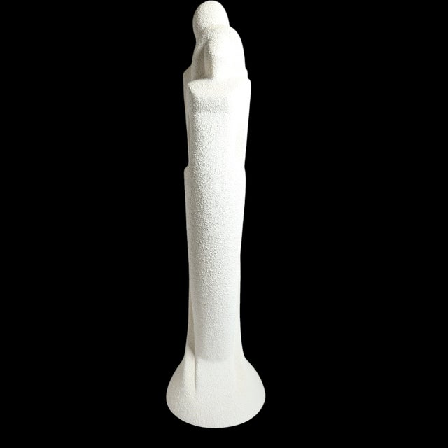 Mid-Century Modern Haeger MCM Pottery Abstract Art Sculpture "Rendezvous" Lava Texture 20" Tall Vintage Decor For Sale - Image 3 of 7