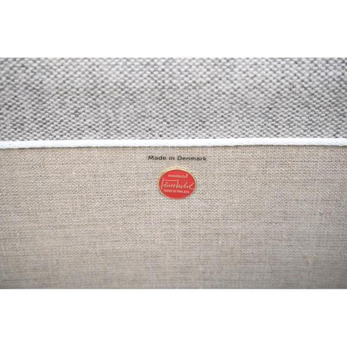 Poet Sofa in Grey Fabric and Black Leather by Finn Juhl, 2020 For Sale - Image 16 of 17