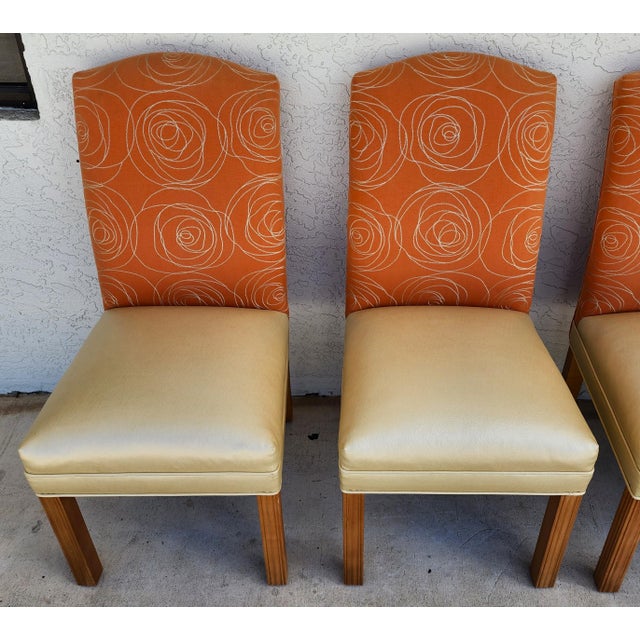 Wood Contemporary Modern Dining Chairs Set of 8 For Sale - Image 7 of 12