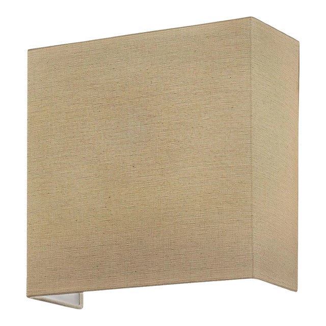 Natural Fabric Wall Light For Sale